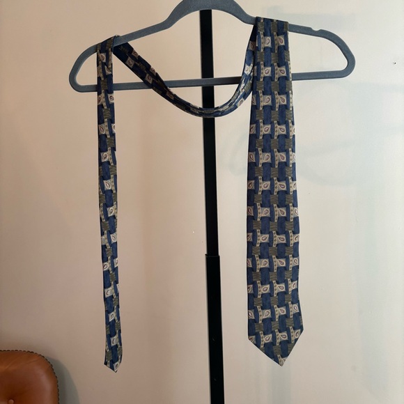 Zylos Geore Machado Other - Elegant Navy Patterned Tie by [Brand]